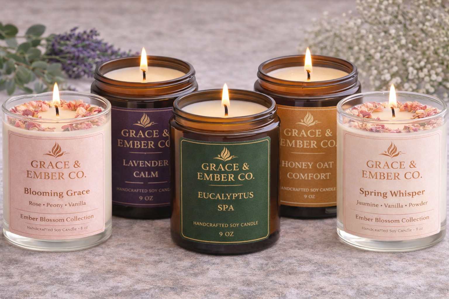 The Pure Grace Candle Collection