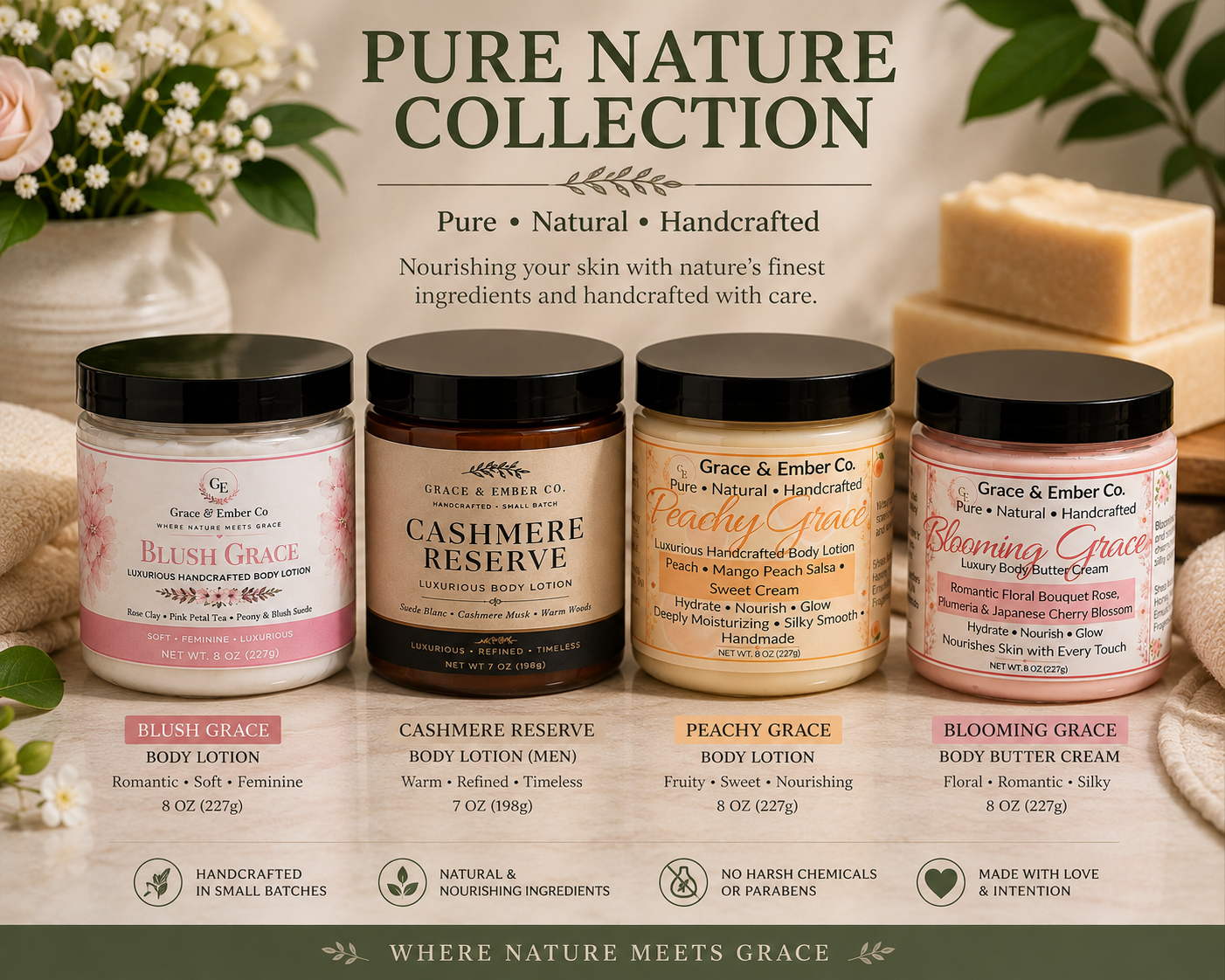 Pure Nature Grace Body Lotion (Plant-Based)