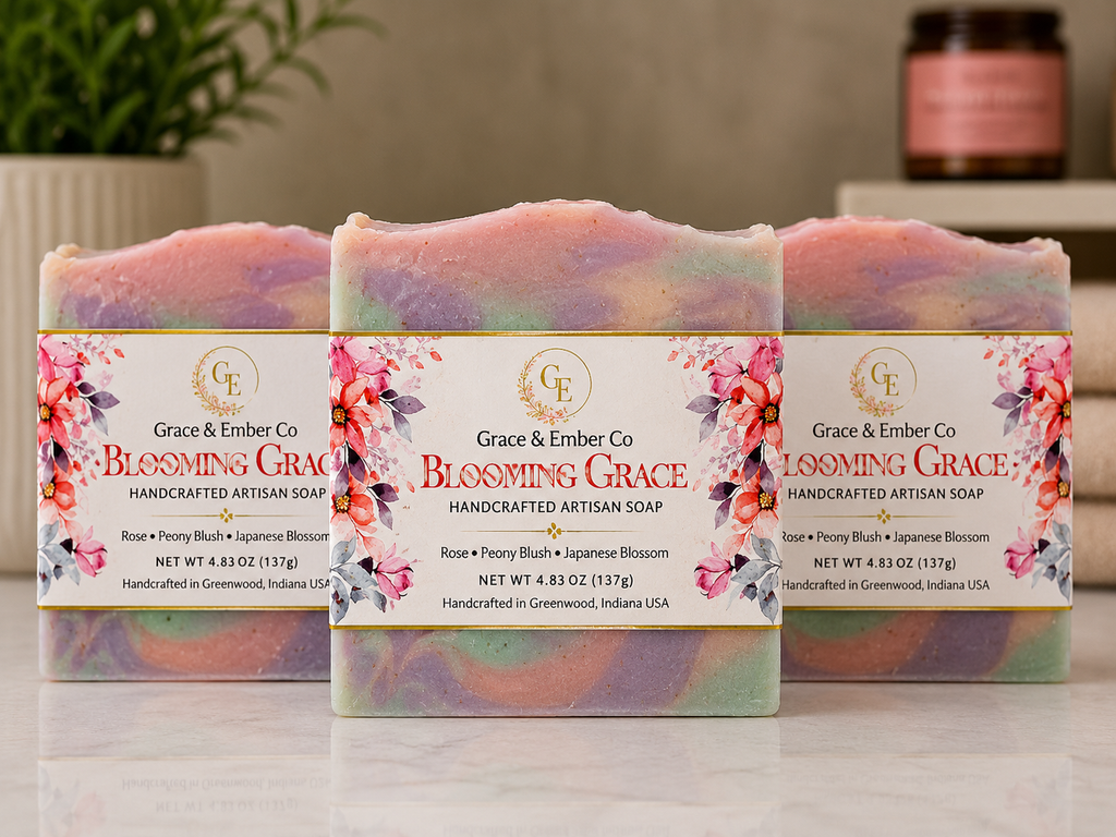 Blooming Grace – Heritage Lard & Shea Butter Artisanal Soap
