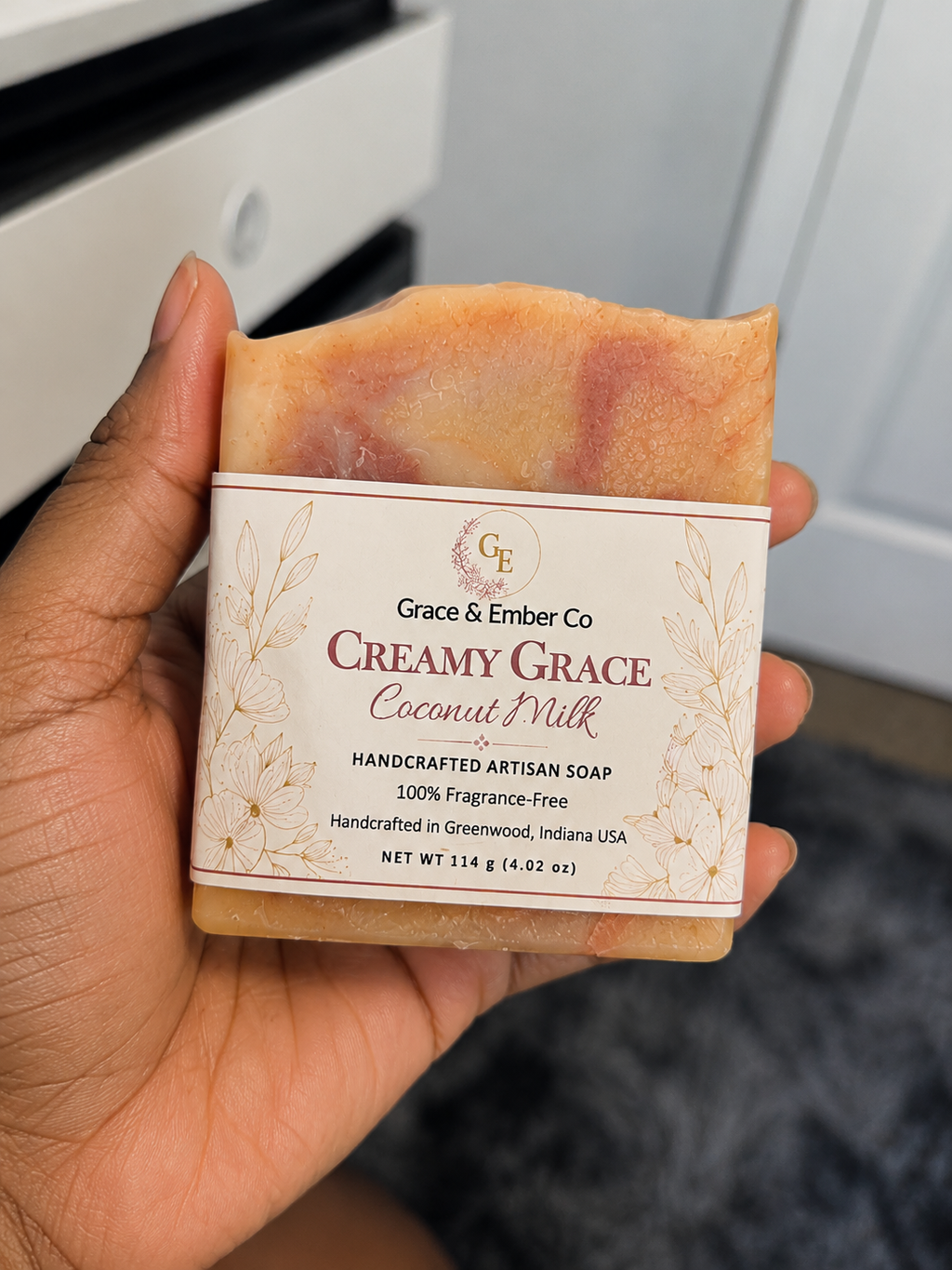 Creamy Grace – Unscented Lard & Coconut Milk Soap