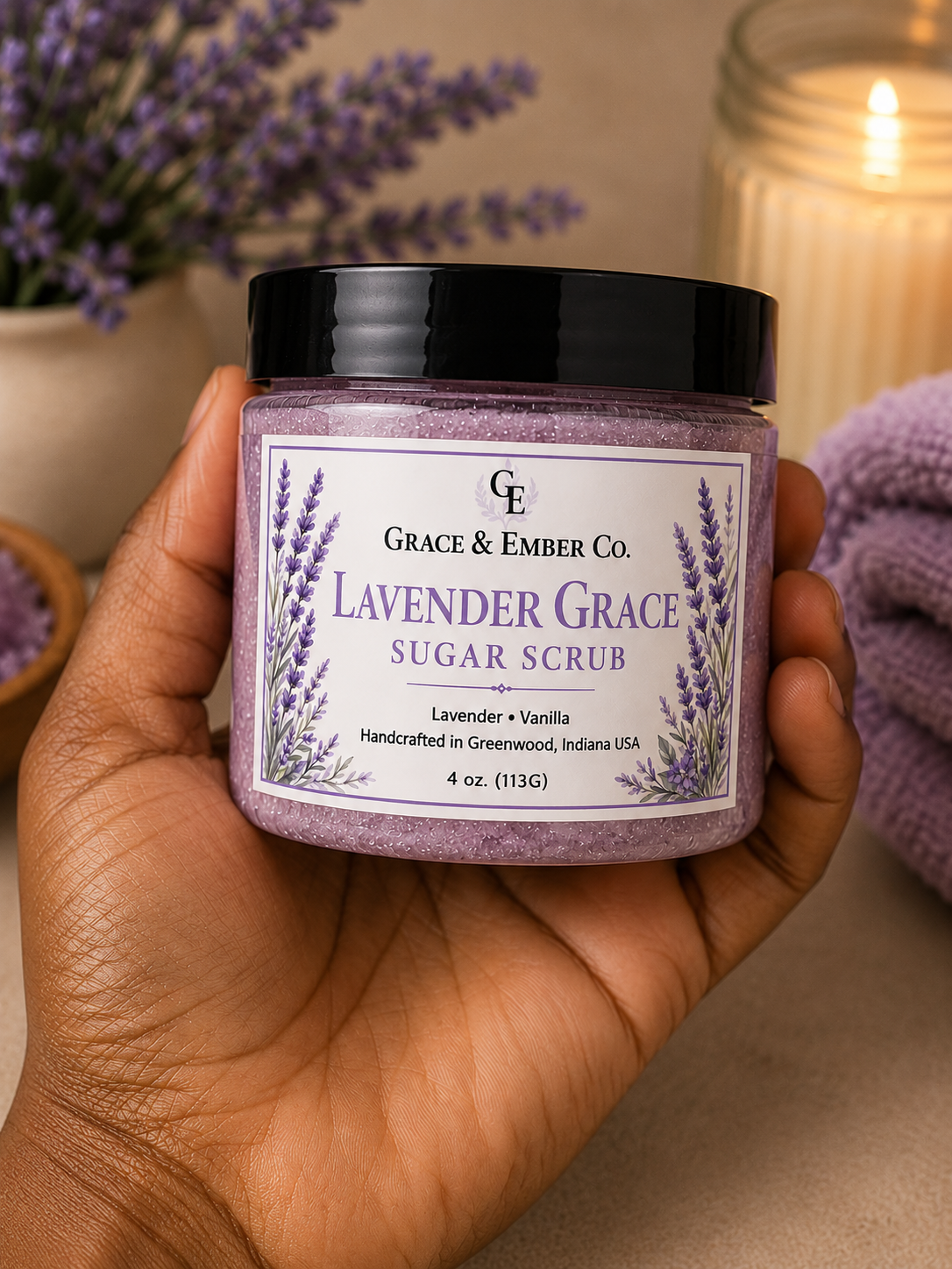 The Lavender Grace Ultimate Spa Gift Set (with Candle)