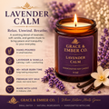 Lavender Calm – Heritage Aromatherapy Soy Candle (9 oz)