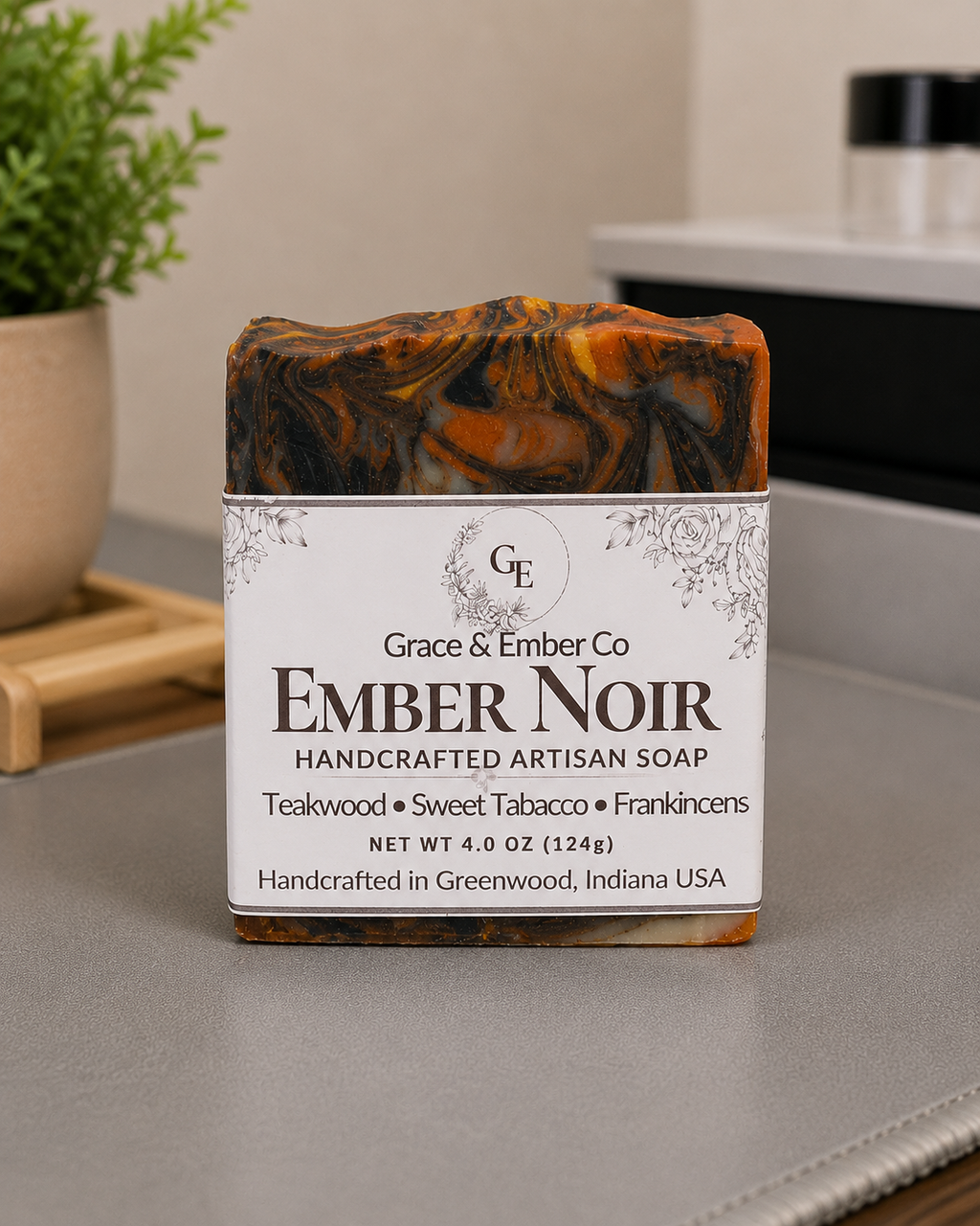 Ember Noir – Heritage Lard & Avocado Artisanal Soap