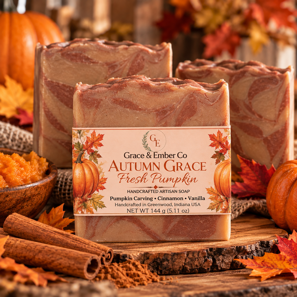 Autumn Grace | Fresh Pumpkin Tallow Artisan Soap
