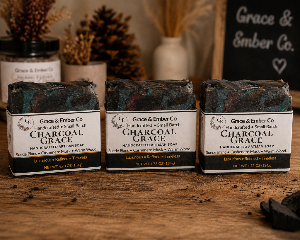 Charcoal Grace | Luxury Handcrafted Charcoal Soap for Men