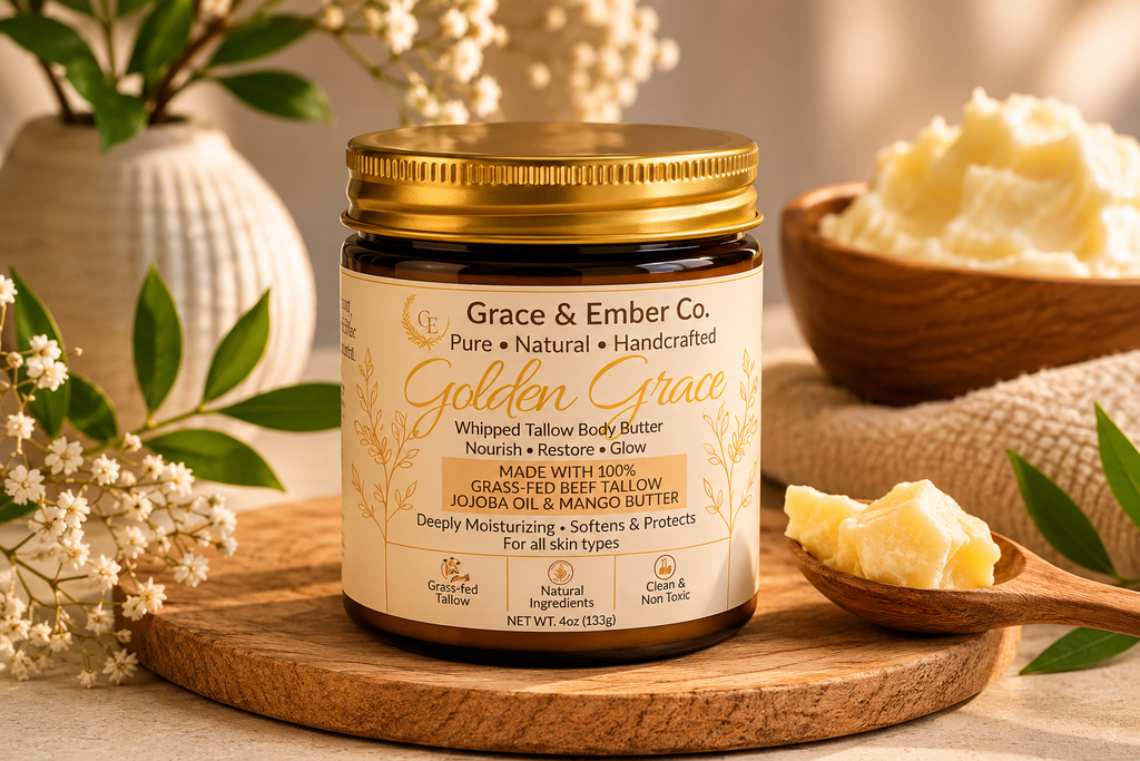 Golden Grace Whipped Tallow Butter (4 oz).