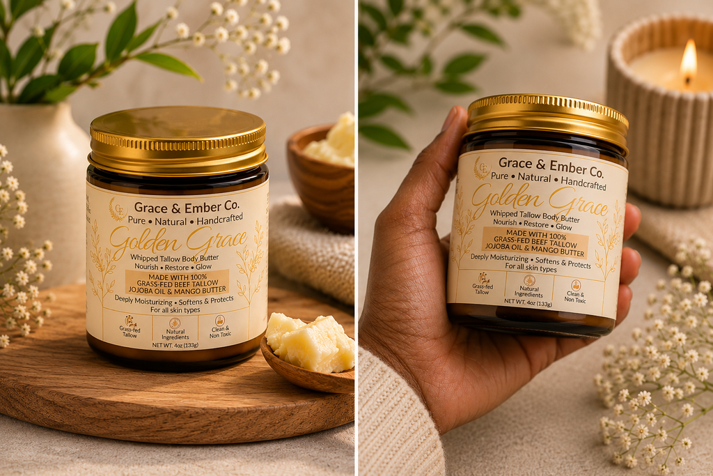 Golden Grace Whipped Tallow Butter (4 oz).