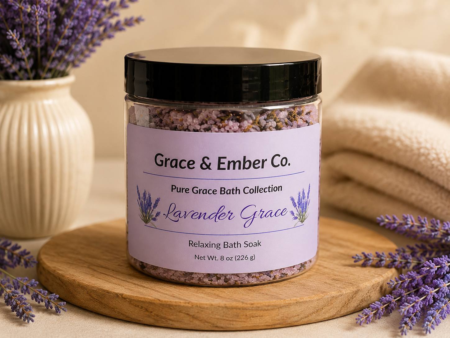 Lavender Grace – Calming & Relaxing Bath Soak