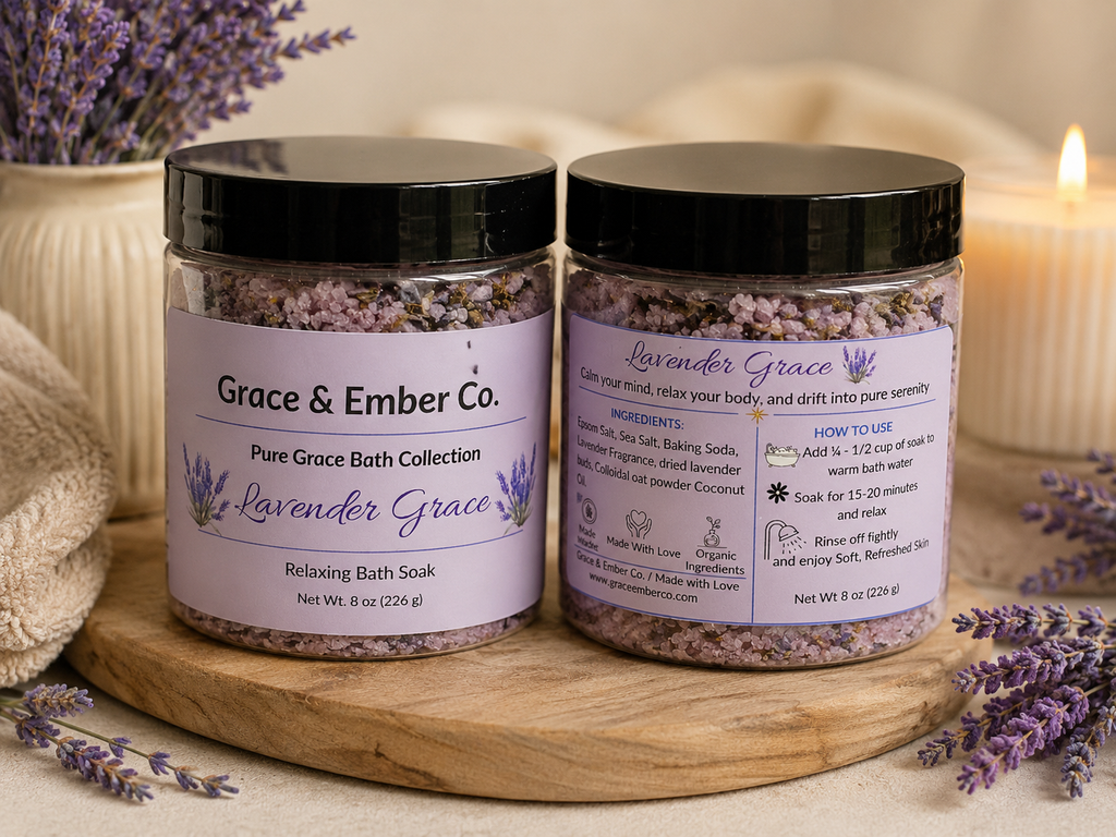 Lavender Grace – Calming & Relaxing Bath Soak