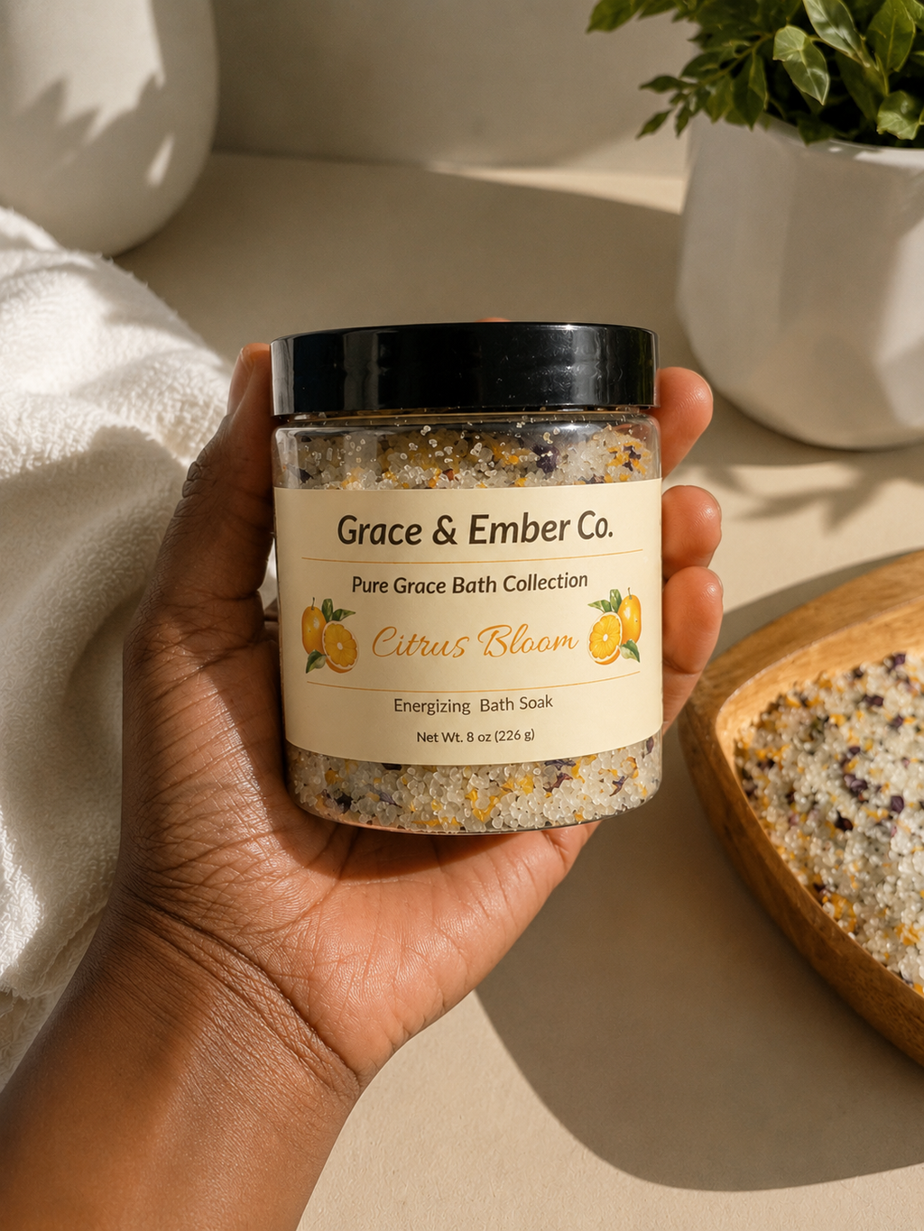 Citrus Bloom – Energizing & Refreshing Aromatherapy Bath Soak