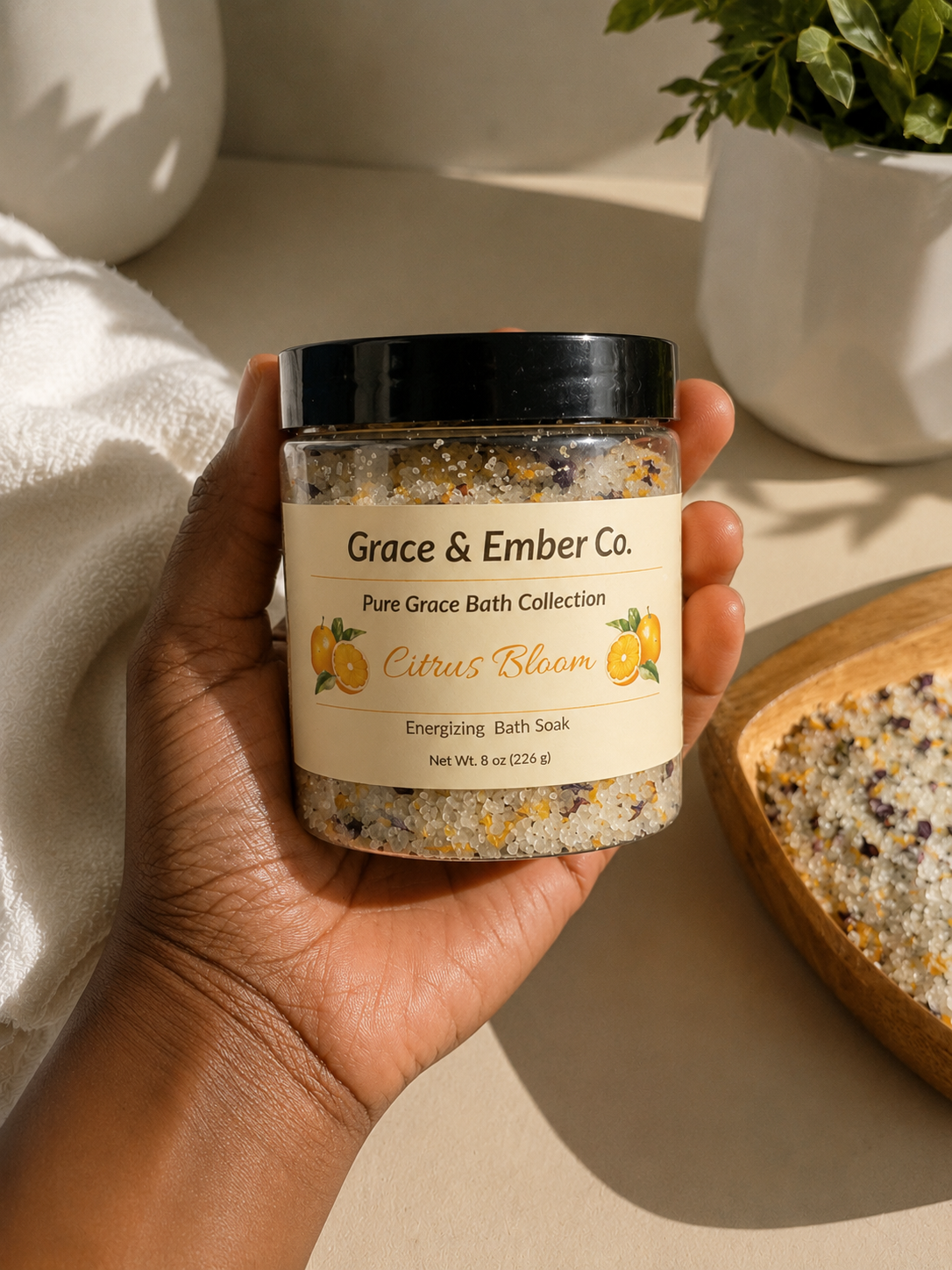 Citrus Bloom – Energizing & Refreshing Aromatherapy Bath Soak