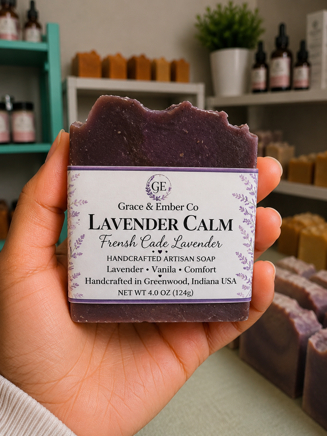 Lavender Calm – Artisan Plant-Based Soap