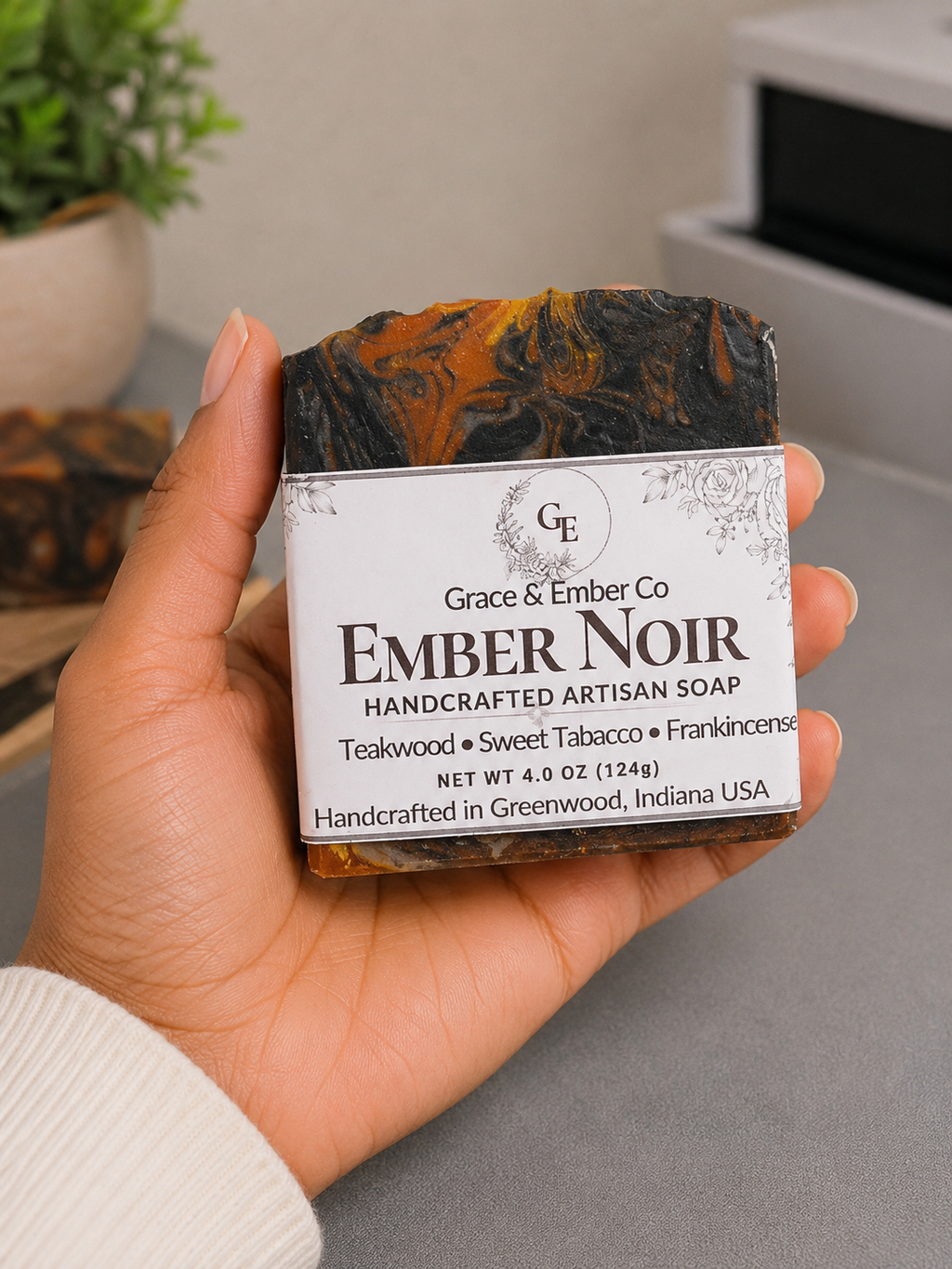 Ember Noir – Heritage Lard & Avocado Artisanal Soap