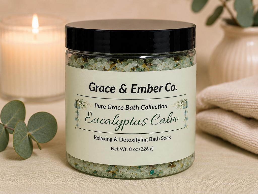 Eucalyptus Calm – Relaxing & Detoxifying Aromatherapy Bath Soak