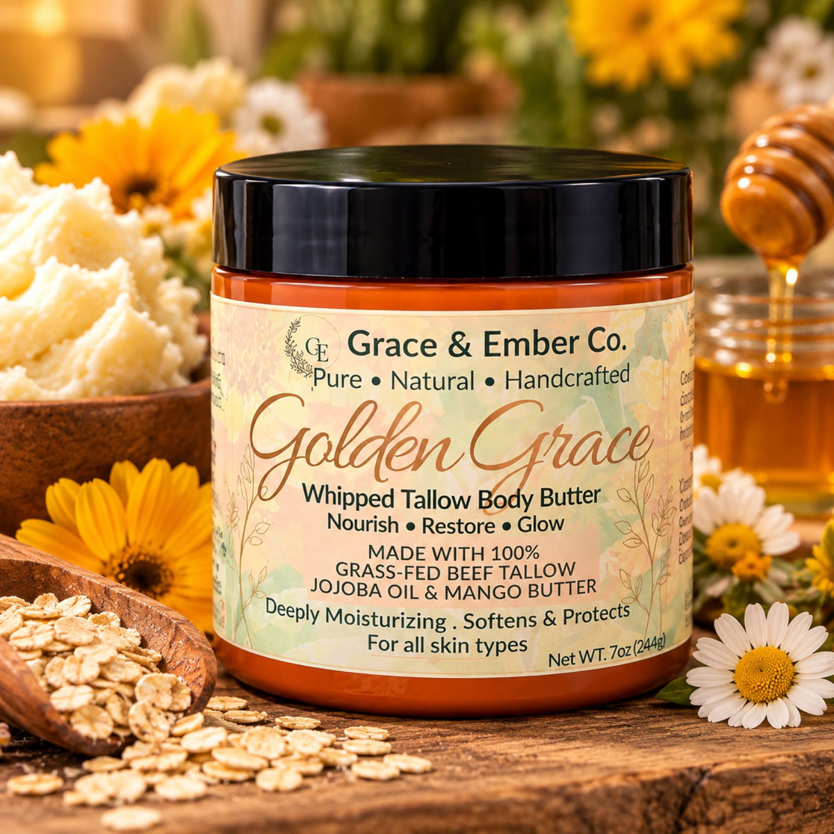 Golden Grace Unscented Tallow Lotion