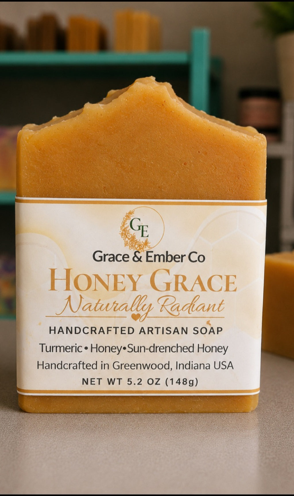Ember Glow – Natural Brightening Goat Milk Soap