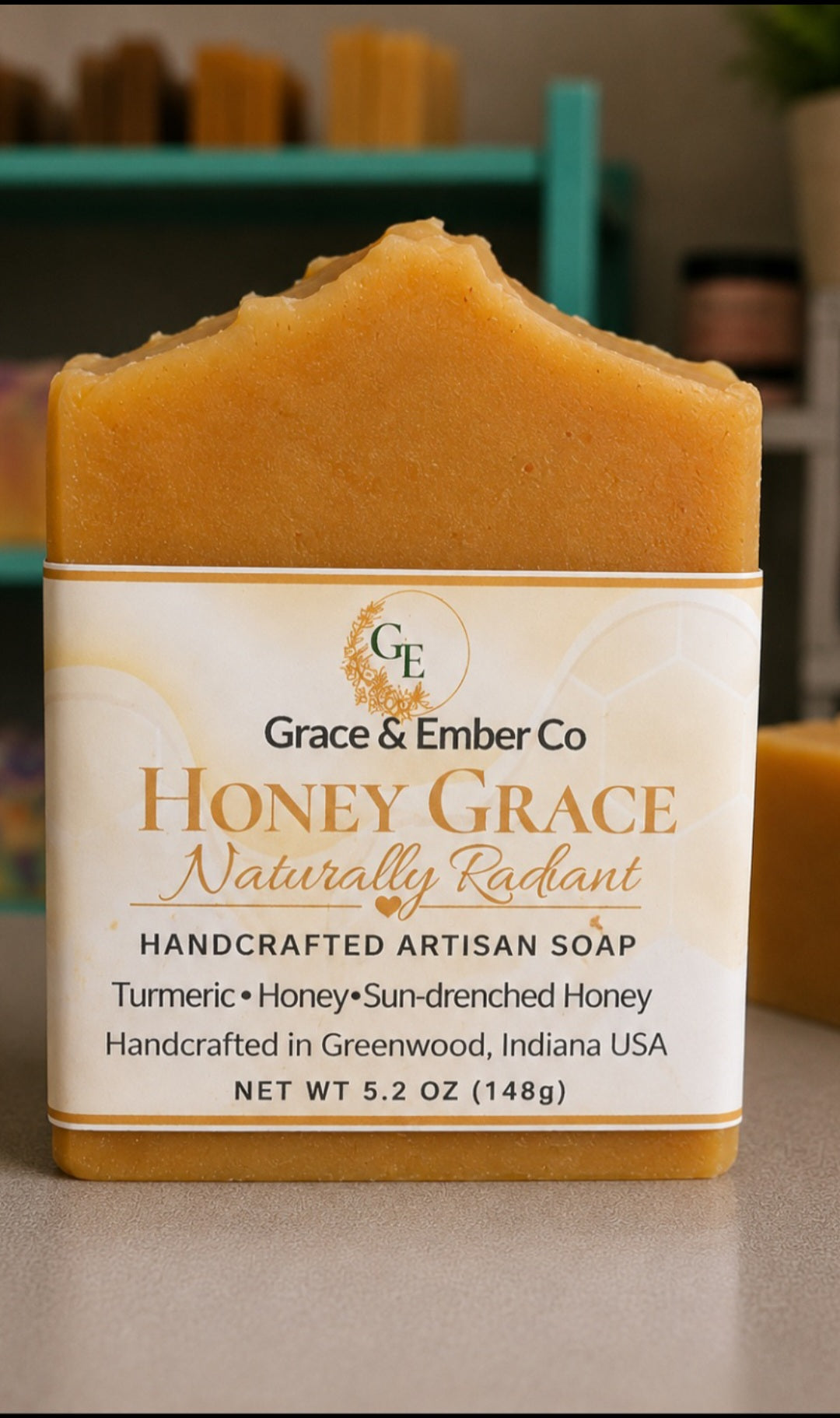 Ember Glow – Natural Brightening Goat Milk Soap