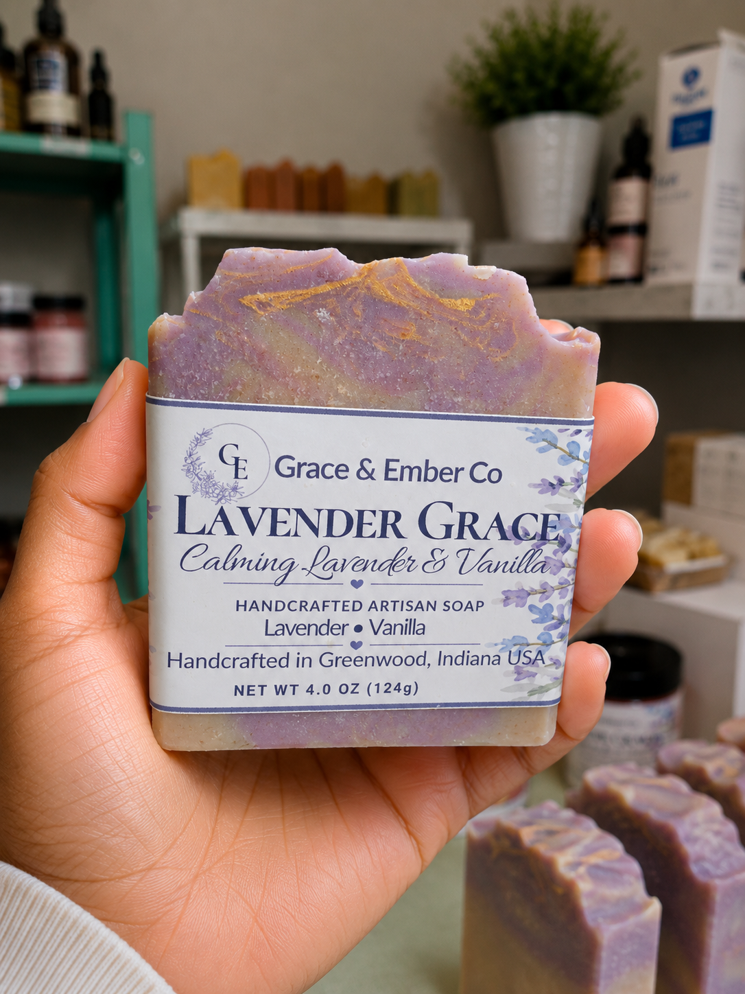 Lavender Grace – Artisanal Goat Milk & Tallow Soap
