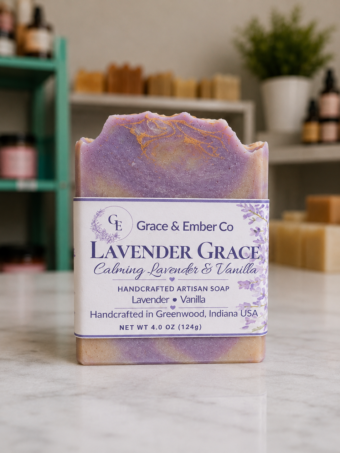Lavender Grace – Artisanal Goat Milk & Tallow Soap