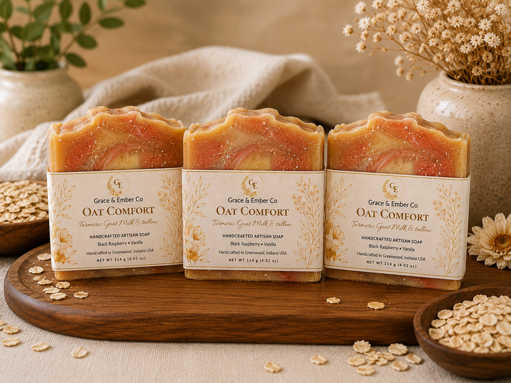 Oat Comfort Turmeric Goat Milk & Tallow Soap