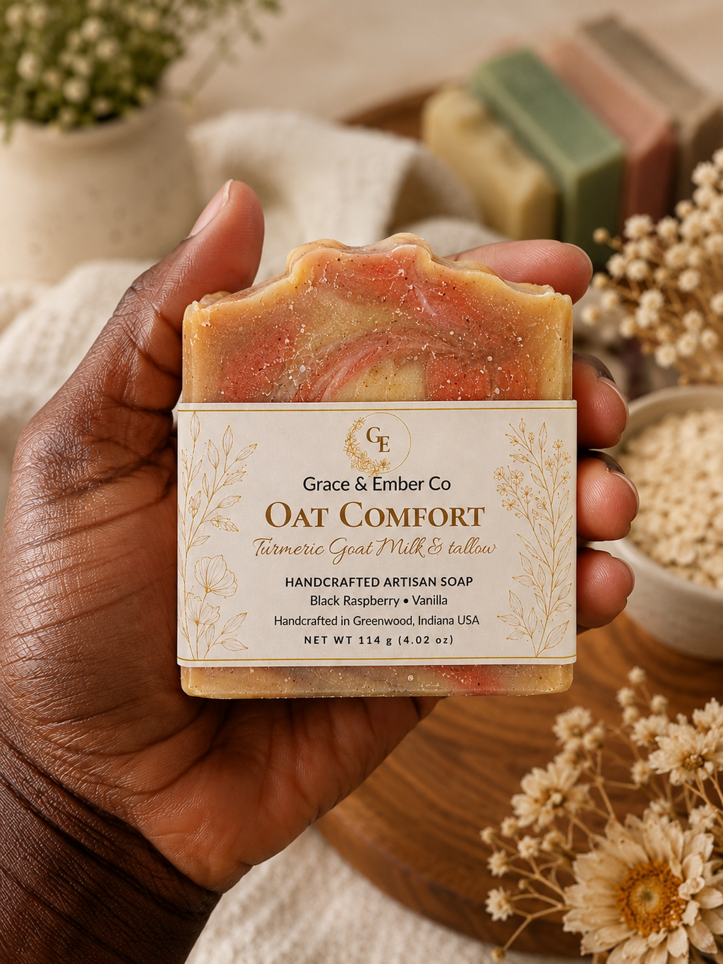 Oat Comfort Turmeric Goat Milk & Tallow Soap