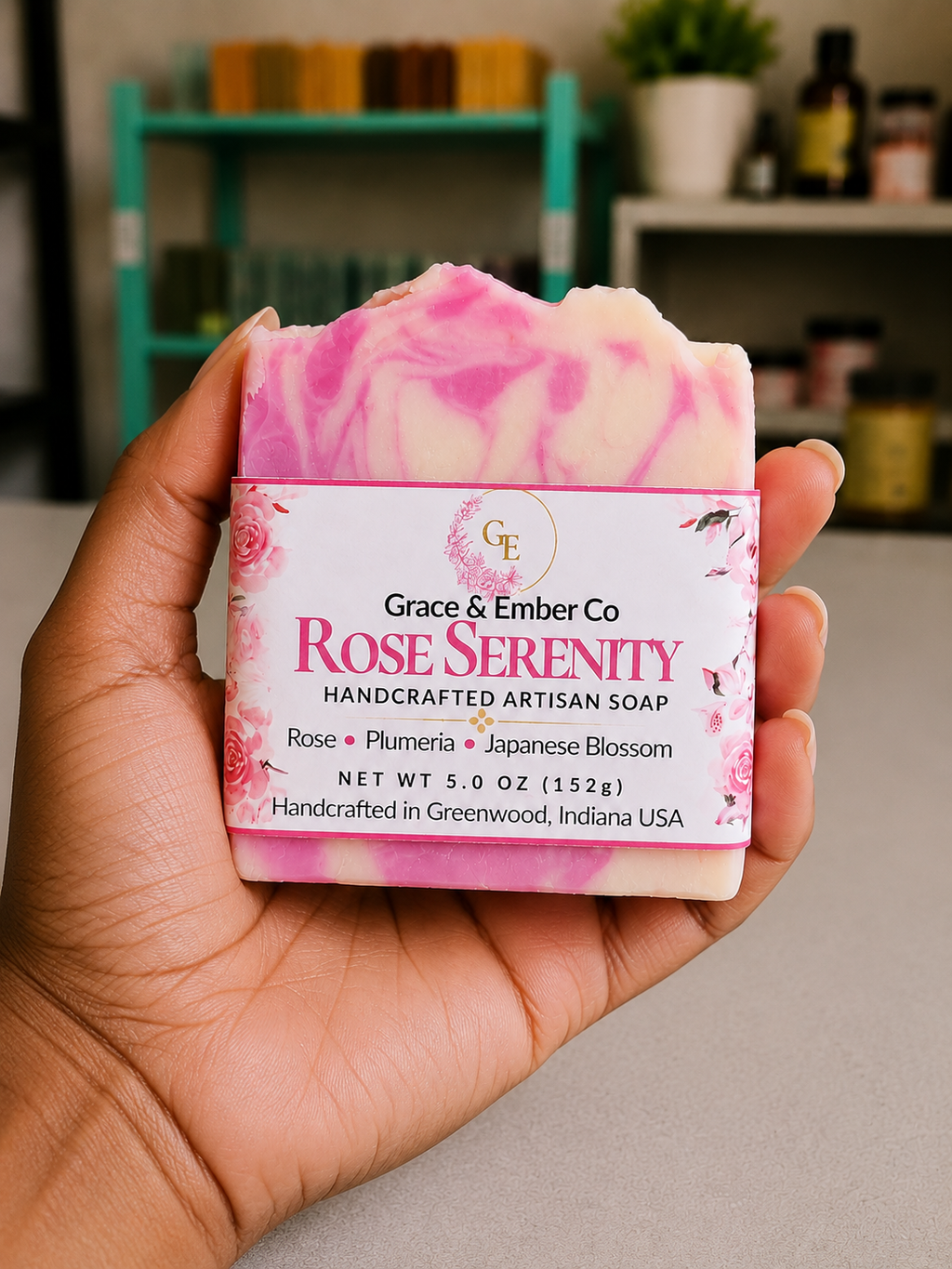 Rose Serenity – Artisanal Pure Tallow Soap