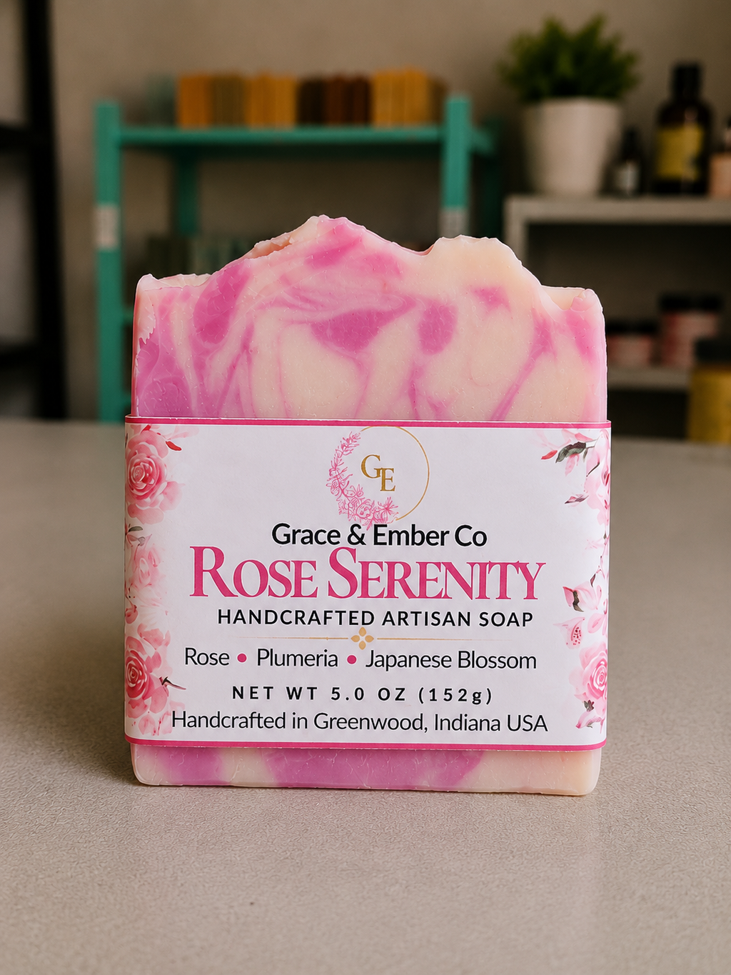 Rose Serenity – Artisanal Pure Tallow Soap