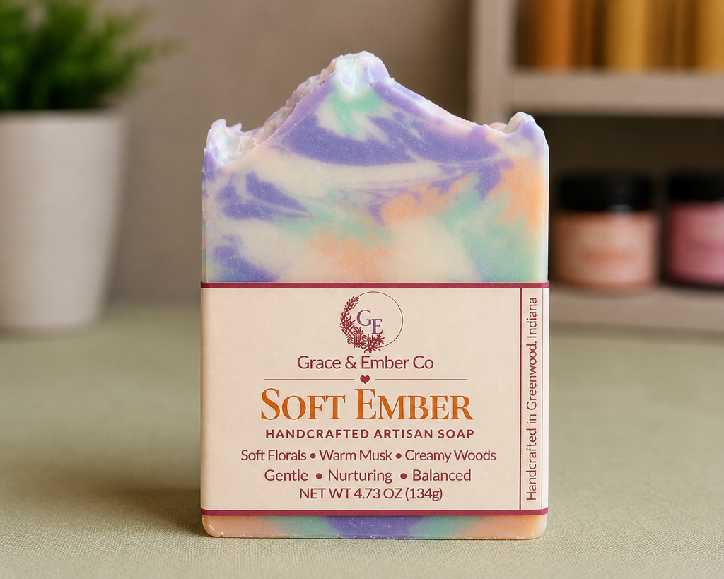 Soft Ember – Heritage Lard & Mango Butter Artisanal Soap