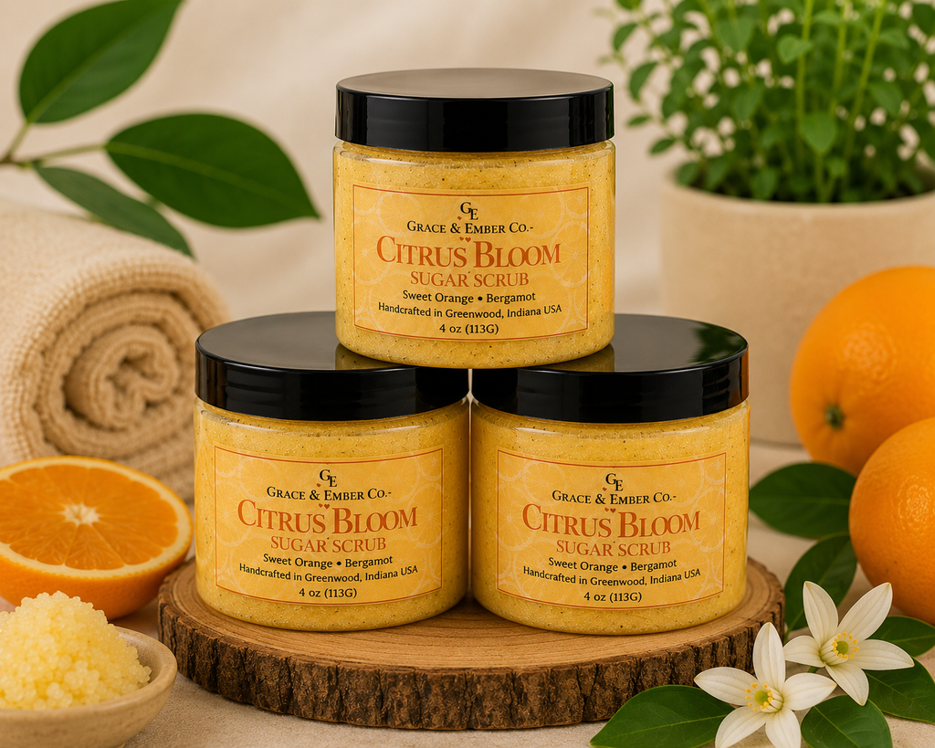 Citrus Bloom – Foaming Shea Butter Sugar Scrub