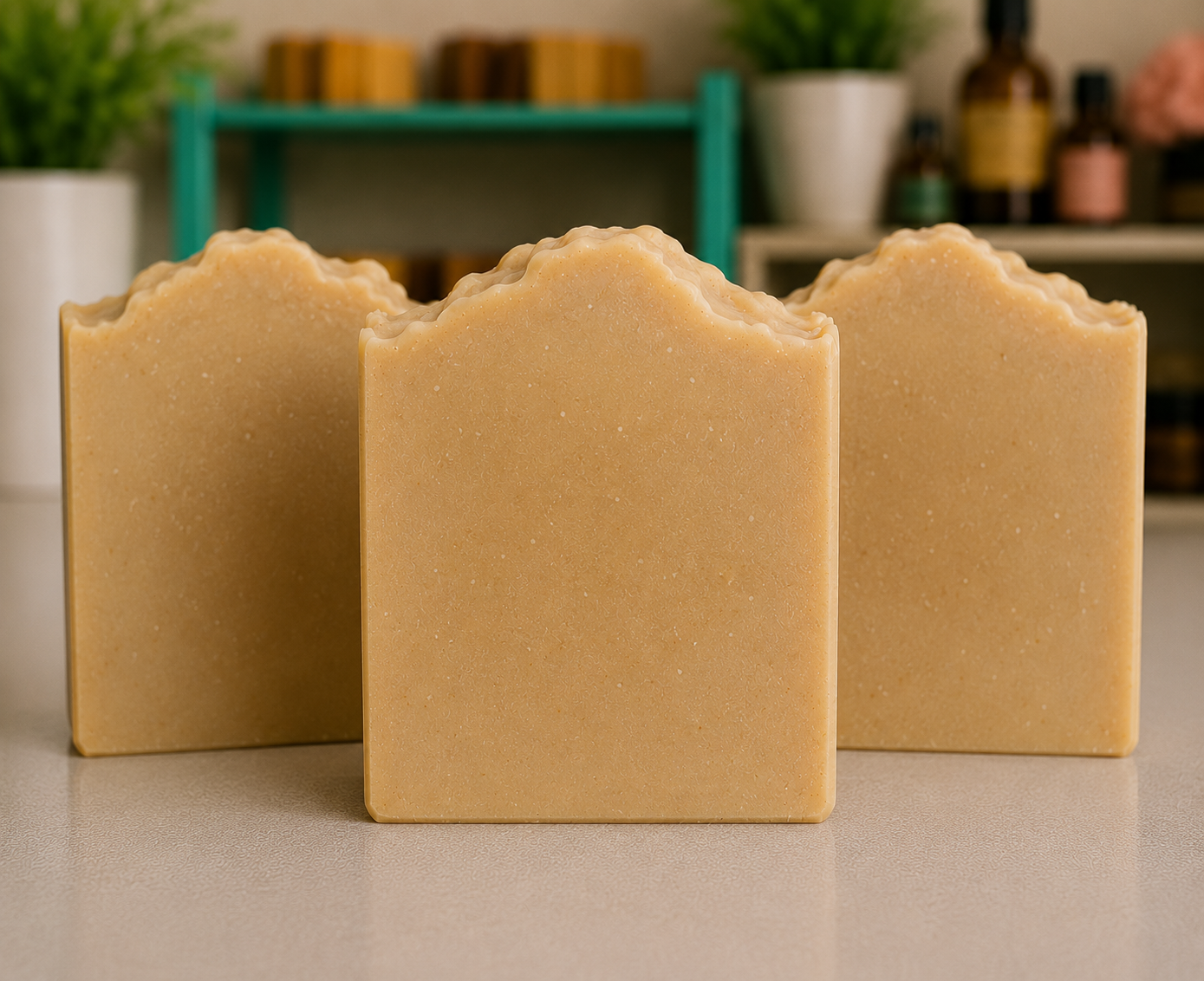 Golden Milk Grace – Artisanal Goat Milk & Tallow Soap