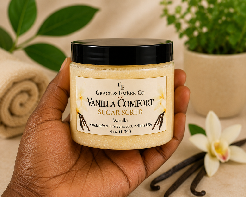 Vanilla Comfort – Foaming Shea & Mango Butter Sugar Scrub