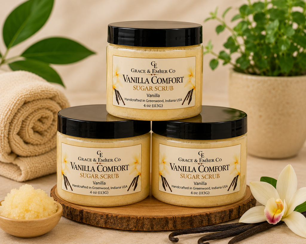 Vanilla Comfort – Foaming Shea & Mango Butter Sugar Scrub
